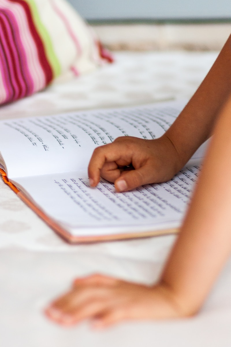 boy reading poetry